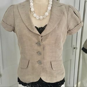Sandra Angelozzi cap sleeve jacket top